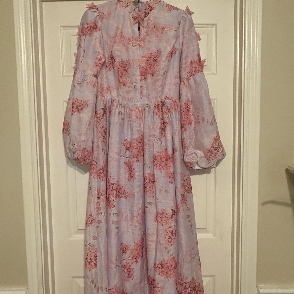 Ina Pink and Purple Floral Dress